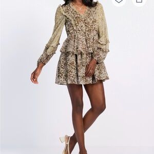 Elegant Long Sleeve Floral Dress